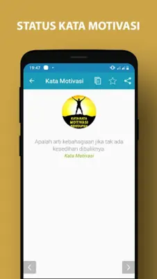 Kata Kata Motivasi Kehidupan android App screenshot 0